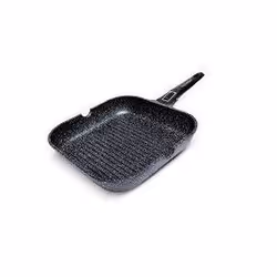 Techwood TP-28G, Carré, Poêle grill, Bleu, Aluminium, Aluminium, 280 mm
