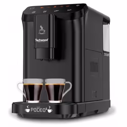 Machine à café expresso - TECHWOOD - Modèle automatique - Capacité 15 L - Broyeur à grains 250 g - 1350 W