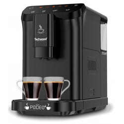 Machine à café expresso - TECHWOOD - Modèle automatique - Capacité 15 L - Broyeur à grains 250 g - 1350 W