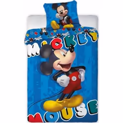 Parure de lit - Disney - Mickey - Housse réversible - 140x200 cm - 100% Polyester