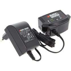 Black&decker - Chargeur SSC-250040EU pour ponceuse, scie électrique, souffleur, taille-haie, tronçonneuse, élagueuse