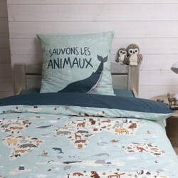 Parure de lit enfant 140x200 cm Coton Map