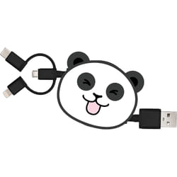 Câble rétractable 3 en 1 USB A/Micro USB/USB C/Lightning