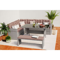 Concept Usine Moorea ensemble de meubles de jardin Gris, Marron