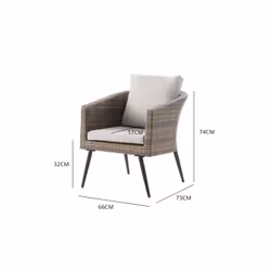 Concept Usine Tibouta ensemble de meubles de jardin Beige - Vue supplémentaire 8