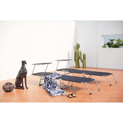 Concept Usine Palopo chaise de plage Noir Tissu