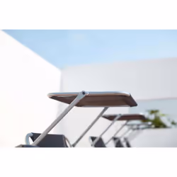 Concept Usine Palopo chaise de plage Noir Tissu