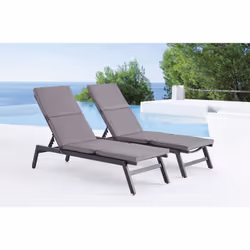 Concept Usine Accessoires chaise de plage Gris Tissu