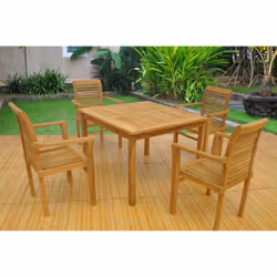 Concept Usine Karra table de jardin Bois