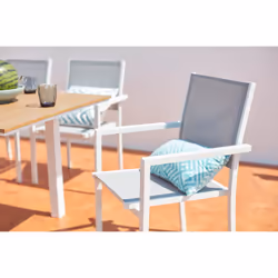 Concept Usine Madeira ensemble de meubles de jardin Blanc