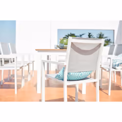 Concept Usine Madeira ensemble de meubles de jardin Blanc - Vue supplémentaire 4