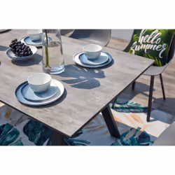Concept Usine Temara ensemble de meubles de jardin Gris