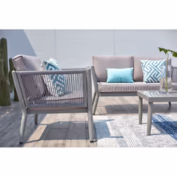 Concept Usine Anahma ensemble de meubles de jardin Gris