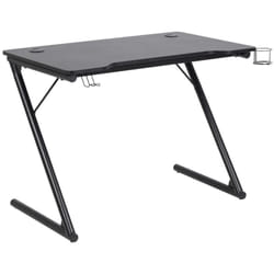 Bureau de gaming noir en composite bois GAMER