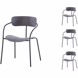 Pour la cuisine ou pour le salon, ce lot de 4 chaises Alexia donnera une nouvelle allure à la pièce qu'il occupera ! Leur jol ...