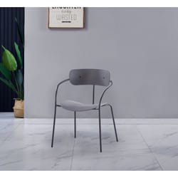 Lot de 2 chaises design gris foncé ALEXIA, Concept Usine