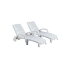 Concept Usine Ocean chaise de plage Blanc Plastique recyclé