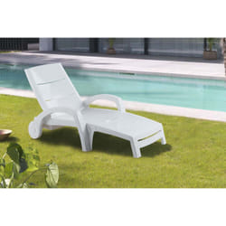 Concept Usine Ocean chaise de plage Blanc Plastique recyclé