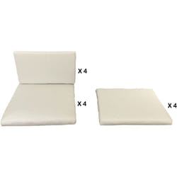 Concept-usine - Housses de coussins blanc pour Miami 8 places