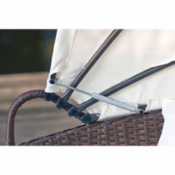 Concept Usine Circo ensemble de meubles de jardin Marron, Blanc