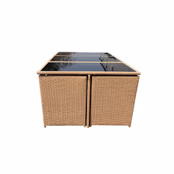Concept Usine Florida ensemble de meubles de jardin Naturel, Gris
