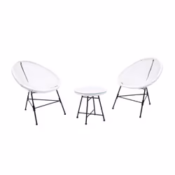 Concept Usine Acapulco ensemble de meubles de jardin Blanc