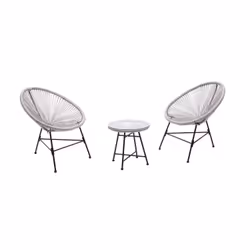 Concept Usine Acapulco ensemble de meubles de jardin Gris