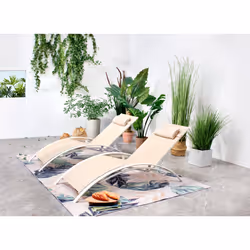 Concept Usine Bahia chaise de plage Écru
