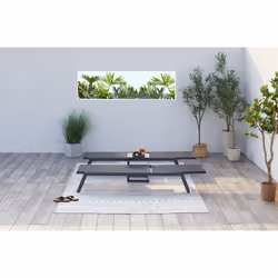 Concept Usine Prato chaise de plage Noir Textile