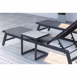 Concept Usine Prato chaise de plage Noir Textile - Vue supplémentaire 7
