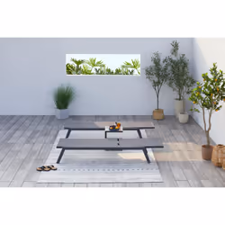 Concept Usine Prato chaise de plage Gris Textile