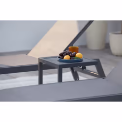 Concept Usine Prato chaise de plage Gris Textile - Vue supplémentaire 4