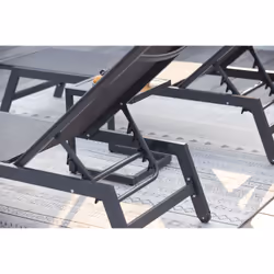 Concept Usine Prato chaise de plage Gris Textile - Vue supplémentaire 5