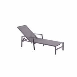 Concept Usine Bari chaise de plage Noir Textile - Vue supplémentaire 12