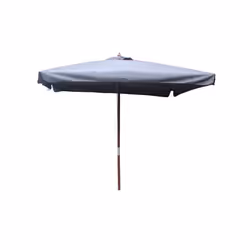 Parasol carré en bois 3 x 3 m gris PALAWAN, Concept Usine