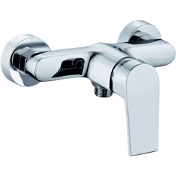 Le Robinet de Douche de la collection Sun est un mitigeur mural. Le Robinet mitigeur Sun est en laiton finition chromé, ce qu ...