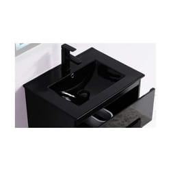 Vasque encastrable céramique noire - 61x47 cm - Dark