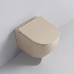 Avec ses lignes épurées, le WC suspendu Cort en Céramique beige mat apportera une touche d'originalité à votre toilette. Lais ...