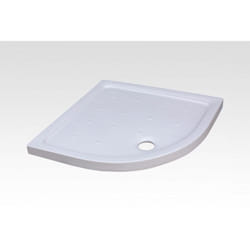 Rue Du Bain - Receveur de Douche Quart de Rond 80x80 cm- Céramique Blanc- Ankara