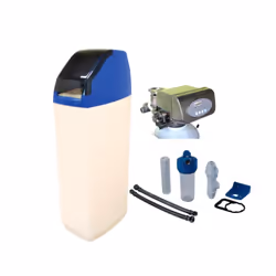 Adoucisseur domestique élégant 20L -cuve le la gamme Pentair- avec Kit d'installation et mise en service Attention, la mise e ...