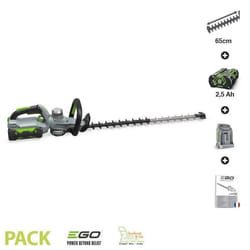 Pack taille-haies sans fil avec batterie 25Ah et chargeur inclus EGO POWER HT6500E-P