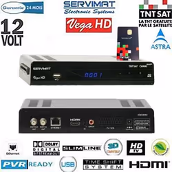 RÉCEPTEUR NUMÉRIQUE SERVIMAT VEGA HD AVEC CARTE TNTSAT ET CORDON HDMI