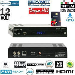 RÉCEPTEUR NUMÉRIQUE SERVIMAT VEGA HD AVEC CARTE TNTSAT ET CORDON HDMI