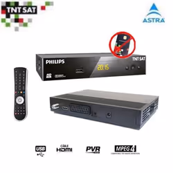 RÉCEPTEUR PHILIPS DSR 3231T  DÉMODULATEUR SATELLITE HD TNTSAT (ASTRA 19.2°) (VENDU SANS CARTE)