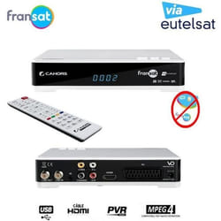 CAHORS DÉMODULATEUR SATELLITE VEOX HD FRANSAT (EUTELSAT 5° OUEST)  (VENDU SANS CARTE)