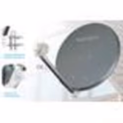 Parabole Satellite - SEDEA - 65 cm - Acier Anthracite - LNB Universel - Montage Facile