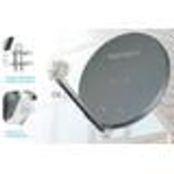 Parabole Satellite - SEDEA - 65 cm - Acier Anthracite - LNB Universel - Montage Facile