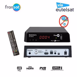 SEDEA RÉCEPTEUR SATELLITE FRANSAT –  SF 4300 HD (EUTELSAT 5° OUEST)  (VENDU SANS CARTE)
