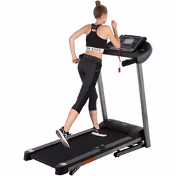ISE Tapis de course Electrique pliablemotorise 14km/h12 programmesavec Capteur dimpulsionRoues de Transportverin hydraulique