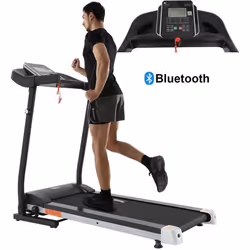 Tapis de course électrique pliable - SY-1025 - Bluetooth - Moniteur de fréquence cardiaque - 12 programmes